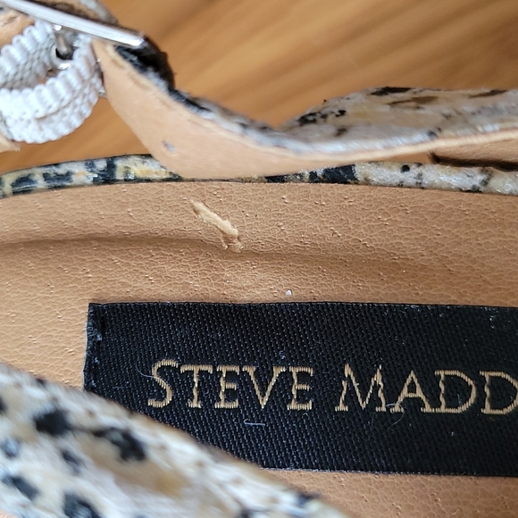 Steve Madden Luxe sz 6 snake print heels - Picture 7 of 8